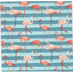 Serwetka -2408- flamingi